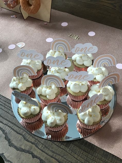 Cloud Cupcakes, Rainbow Theme, 9th Birthday, Rainbow, Birthday