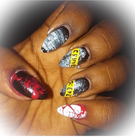 Zombie Nails, Blood Nails, Coffin Nails Matte, 2024 Nails, Chrome Nail Powder, Nails Matte, Her Nails, Romanticizing Life, Gem Nails