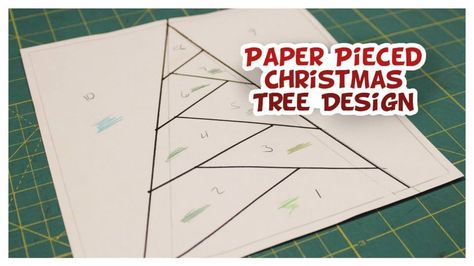 Christmas Tree Paper Piecing Design from Whitney Sews | Whitney Sews Foundation Paper Piecing Patterns Free, Christmas Paper Piecing, Paper Piecing Patterns Free Printables, Free Printables Christmas, Paper Piecing Patterns Free, Cheap Christmas Ornaments, Christmas Mug Rugs, Paper Piecing Tutorial, Sewing Christmas