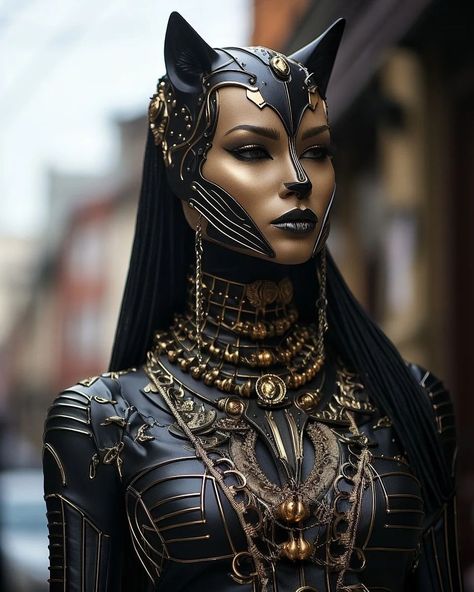 Bastet Goddess Costume, Egyptian Helmet, Iphone Contacts, Halloween Makeup For Kids, Bastet Goddess, Egyptian Warrior, Afrofuturism Art, Amazing Halloween Costumes, Dark Fantasy Artwork