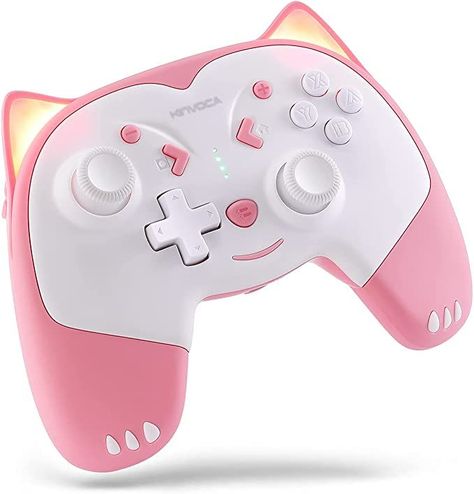 Gamer Room Decor, Nintendo Switch Accessories, Switch Lite, Kawaii Accessories, Gamer Room, Kawaii Room, Game Room Design, Wireless Controller, Game Controller