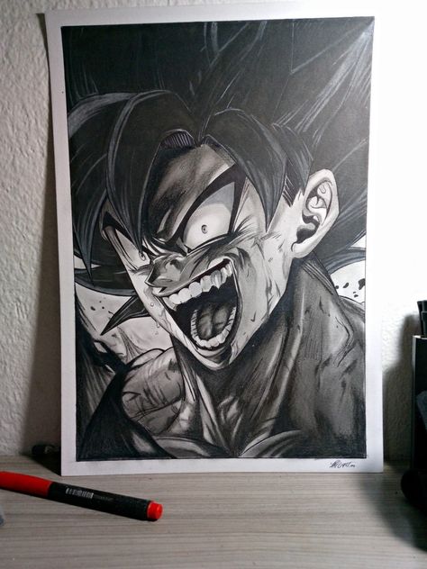 One Punch Man Sketch Pencil, Naruto Pen Sketch, Goku Realistic Art, Anime Pen Art Sketch, Hard Drawings Sketches, Enemy Drawing, Goku Drawing Sketch, Goku Art Drawings, Enemies Art