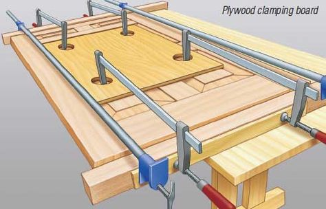 Clamp Extender - Woodworking | Blog | Videos | Plans | How To Cam Clamp, Woodworking Clamps, Woodworking Toys, Woodworking Supplies, Extension Table, Woodworking Jigs, Woodworking Techniques, Woodworking Tips, Diy Woodworking