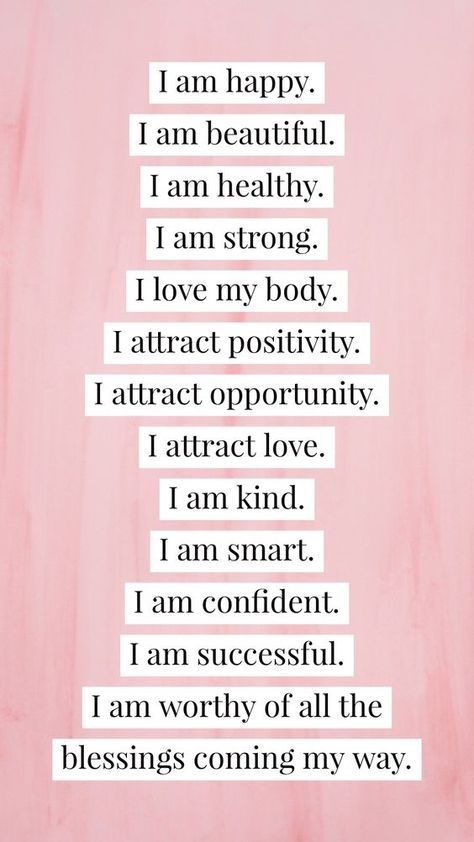 I Am Healthy, Motivation Positive, Vie Motivation, Love My Body, Self Love Affirmations, Positive Self Affirmations, Love Affirmations, Self Love Quotes, Daily Affirmations