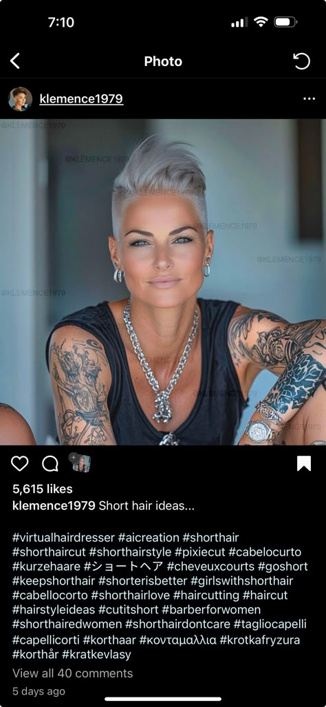 Punk Mom Hair, Undercut Growing Out Hairstyles, Pixie Undercut Hairstyles Edgy, Viking Braids Female Short Hair, Edgy Blonde Hair Grunge, Curly Blonde Bob, Punk Pixie Cut, Undercut Braid, Fohawk Haircut