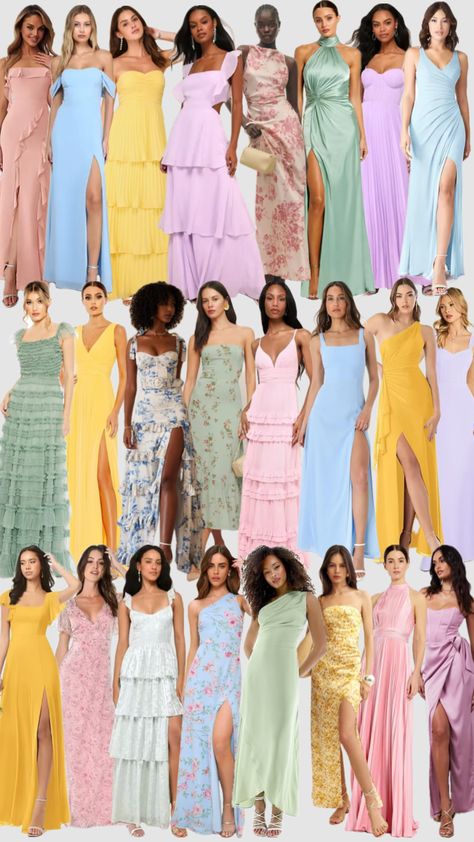 #wedding #bridesmaids #weddinginspo #weddingaesthetic Mix Match Bridesmaids, Cabo Weddings, Guest Attire, Wedding Attire Guest, Wedding Attire, Wedding Bridesmaids, Future Wedding, Mix Match, Wedding Outfit