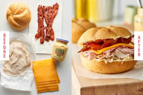 Mini Recipes, Kaiser Rolls, Easiest Recipes, Road Trip Food, Ham Sandwiches, Deli Ham, Turkey Sandwiches, Road Trip Fun, 5 Ingredient