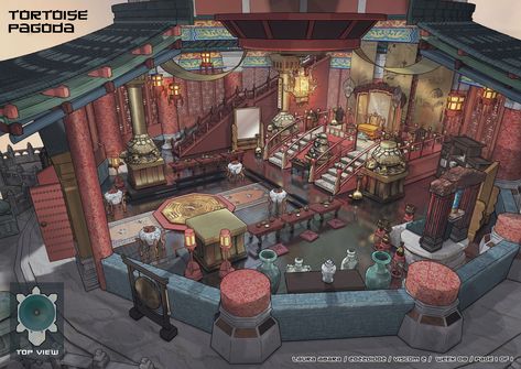 ArtStation - Throne Room - Tortoise Pagoda Rock Foundation, Empress Dowager, Throne Room, Large Jar, The Throne, The Heavens, Chinese Culture, Fresh Fruit, Tortoise