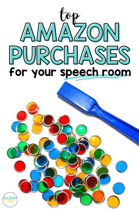 My top 10 Amazon purchases for speech therapy. Find my favorite toys, books, and other SLP supplies at great prices. Speech Therapy Centers, Special Education Speech Therapy, Speech Therapy Month Gift Ideas, Speech Therapy Crafts Preschool, School Slp Organization, School Slp Must Haves, Slp Therapy Activities, Diy Speech Therapy Activities, Best Speech Therapy Toys