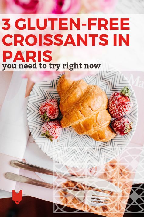 No food is as synonymous with France as the almighty croissant. But for years, gluten-free Parisians and travelers alike haven't been able to indulge in this beloved treat. That's changing, luckily, and while gluten-free croissants in Paris are still rare, there are a handful that are especially worthwhile. Check out our guide for three places that have mastered this tricky recipe. #Paris #glutenfree Gluten Free Croissants, Croissants Paris, Gluten Free Croissant, Gluten Free Beer, Gluten Free Travel, Sidewalk Cafe, Paris Food, Gluten Free Restaurants, Gluten Free Bakery