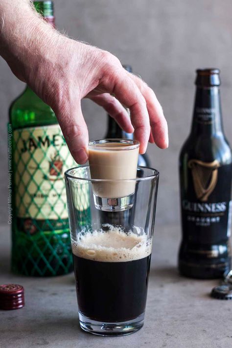 Car Bomb Drink, Irish Car Bomb Drink, Irish Mule Recipe, Irish Wine, St Patrick's Day Drinks, Bomb Shots, Family Rituals, Irish Cocktails, Bomb Drinks