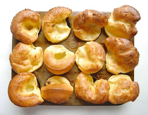 Rich Interior, Popover Pan, Popover Recipe, Yorkshire Pudding Recipes, Baking Breads, Yeast Recipes, Fact Or Fiction, King Arthur Baking, Savory Scones