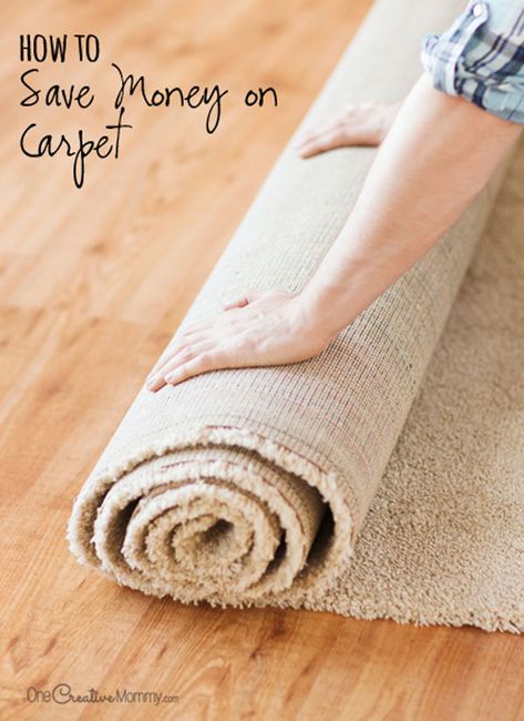 Getting new carpet? Before you buy, check out these money-saving tips so you won't break the bank! {OneCreativeMommy.com} How to Save Money on Carpet | Frugal Tips! Grey Carpet Hallway, Removing Carpet, Kitchen Carpet, Diy Carpet, Bedroom Paint Colors, Grey Carpet, Stair Runner Carpet, New Carpet, Modern Carpet