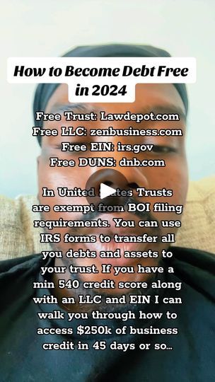 23K views · 1.6K reactions | Note: You can’t just transfer debt into your Trust. This is referring to the assets (Homes, cars, businesses etc) that have debt attached to them. You can transfer those into a trust and effectively remove them from your personal credit report. 

Your trust will still have to continue paying the bills but this is just one way to clear up your personal credit report FAST

I developed a step-by-step system to help you access $250k of Business Credit in 3 months or less using my exact Blueprint. 

Follow, Comment and DM “FUNDS” I’ll send you my FULL walkthrough for building Business Credit with a FREE Trust so you can start a business without risking your personal credit. | Ini OluAlakija | mylifeordebt · Original audio Business Line Of Credit, How To Start A Trust Fund, Building Business Credit, Money 2023, Small Business Tax Deductions, Build Business Credit, Consumer Law, Accounting Education, Business Tax Deductions