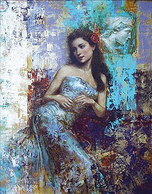 Francois Fressinier, Lotus Flower Art, Contemporary Portrait, Soyut Sanat Tabloları, Time Painting, Modern Artists, Painting Wallpaper, Portrait Artist, Art Auction