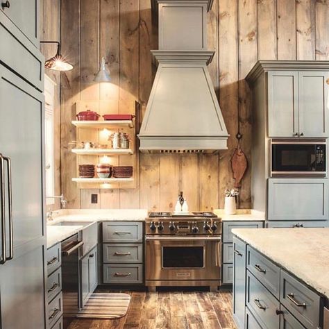 Antiqued Mirror, Lovely Kitchen, Piece By Piece, Farm Sink, Cozy Kitchen, Black Wall, Small Decor, Black Walls, Painting Cabinets