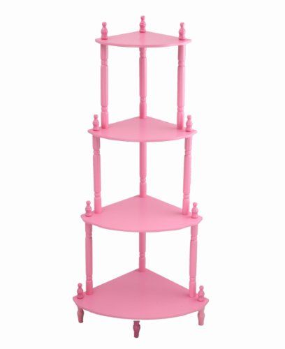 Pink Shelves, 4 Tier Shelf, Diy Girls, Kids Playroom Furniture, Bookcases For Sale, Bathroom Accents, Play Kitchen Sets, Room Stuff, Kids Bookcase