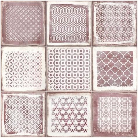 Ivy Hill Tile Santa Fe Deco Rose 7.87 in. x 7.87 in. Matte Porcelain Floor and Wall Tile (10.32 sq. ft. / Case)-EXT3RD106068 - The Home Depot Tile 2023, Deco Tile, Rustic Style Decor, Matte Porcelain Tile, Backsplash Wall, Moroccan Wall, Shower Floor Tile, Deco Rose, Pink Tiles