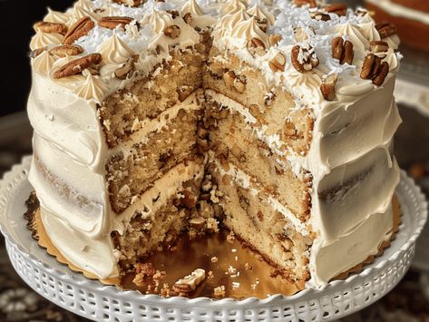 Italian Cream Cake Recipe: Decadent Southern Dessert Perfection ~ Polishing Pemberley Italian Dream Cake, Italian Cream Pound Cake, Easy Italian Cream Cake Box Recipe, Creole Desserts, Chocolate Italian Cream Cake, Italian Cream Sheet Cake, Italian Cream Cake Recipe, Cream Cake Recipe, Italian Cream Cakes