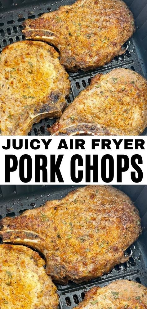 Best Air Fryer Pork Chop Recipe, Best Air Fryer Pork Chops Bone In, Pork Chop Airfryer Recipes, Air Fryer Fried Pork Chops Bone In, Easy Keto Dinner Air Fryer, Keto Air Fried Pork Chops, Fried Porkchops Airfryer, Bone In Porkchops Airfryer, How Long To Air Fry Bone In Pork Chops