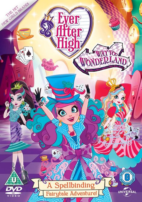 Ever After High Wonderland, Way Too Wonderland, Best Cartoon Series, High Way, Old Cartoon Shows, Animated Movie Posters, Funny Feeling, Raven Queen, Childhood Tv Shows