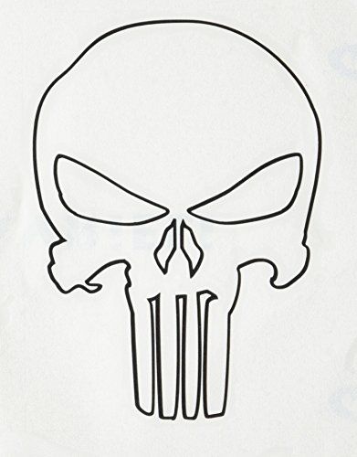 Cool Logos Drawings, Punisher Tattoo Design, Skull Stencil Templates, Skull Outline Drawing, Punisher Drawing, Punisher Skull Tattoo, Skull Outline, Punisher Tattoo, Punisher Skull Logo