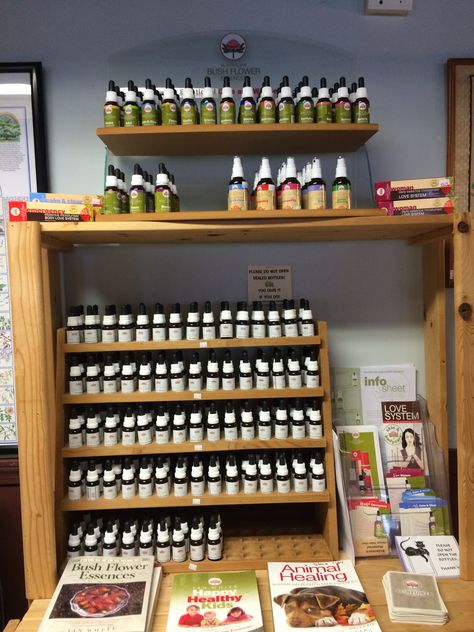 Our display of Australian Bush Flower Essences! Australian Bush Flower Essences, Healing Flowers, Vibrational Medicine, Australian Flowers, Australian Bush, Flower Essences, Home Spa, Mood Board, Massage