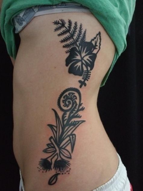 Tui Tattoo, Kiwi Tattoo, Koru Tattoo, Botanisches Tattoo, Ta Moko Tattoo, New Zealand Tattoo, Ta Moko, Fern Tattoo, Hibiscus Tattoo