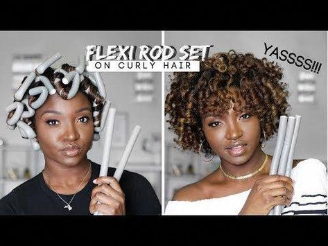 Natural Hair Flexi Rods, Flexi Rods On Natural Hair, Rods On Natural Hair, Hair Tutorials Videos, Perm Rod Set, Best Natural Hair Products, Tapered Natural Hair, Flexi Rods, Natural Hair Tutorials