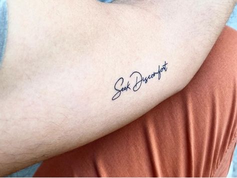 Discomfort Tattoo, Seek Discomfort Tattoo, Seek Discomfort, Brother Sister Tattoo, Sister Tattoo, Sister Tattoos, Tattoo Inspo, Brother Sister, Infinity Tattoo