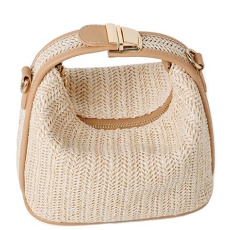 PRICES MAY VARY. Premium Material: This straw purse is made of straw material,PU leather and Polyester lining.The straw material is soft and well-cut that it won't hurt your skin. Size: The size of this straw bag is 7.5"L X 4.7"H X 4.3"W.This is a cute size straw handbag.It enough capacity to organize your daily items, such as cellphone,sunglasses,keys,earphone,cards, cash,and other small items you need. Stylish Design: This woven crossbody bags for women designed with a unique dumpling-shaped,f Vacation Bag, Bucket Purse, Straw Beach Bag, Straw Handbags, Bag Summer, Jute Bags, Shopping Tote Bag, Small Tote, Beach Tote