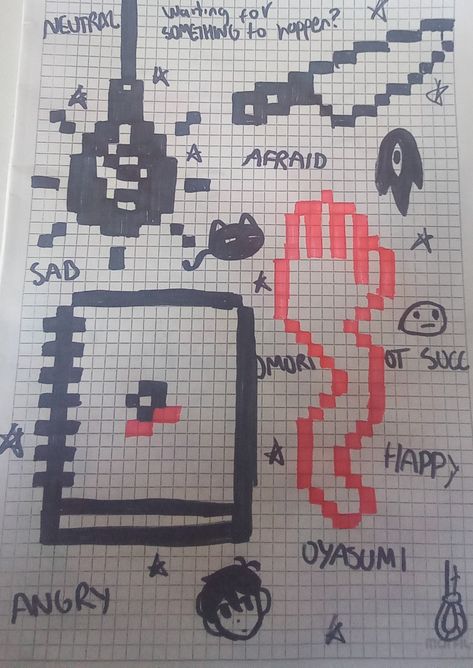 #omori #pixelart #omoripixelart #drawings Omori Kandi Pattern, Omori Pixel Art Grid, Markers Drawing Ideas, Stitch Stuff, Kandi Ideas, Hamma Beads, Pixel Art Grid, Kandi Patterns, Marker Drawing