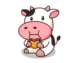 Cow Cartoon Drawing, Cute Cow Drawing, Sticker Momo, Animated Cow, Cow Cartoon Images, Cow Cartoon, Cow Logo, Cow Wallpaper, Cow Print Wallpaper