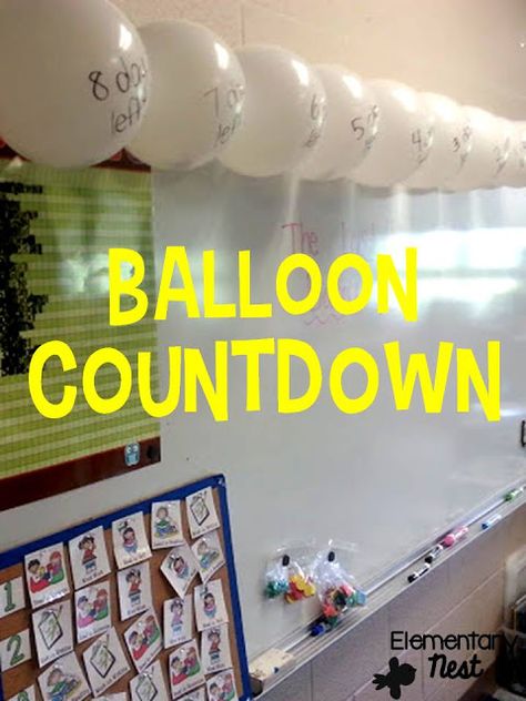 Balloon Popping Our Way to the End of the Year - Elementary Nest Teaching Motivation, Balloon Popping, School Countdown, Teaching Classroom Management, Elementary Math Classroom, Teaching Resources Primary, Upper Elementary Math, End Of Year Activities, Fourth Grade Math