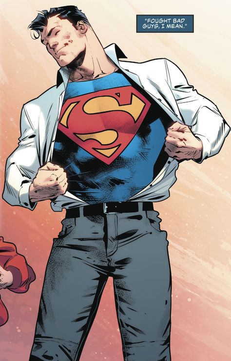 Superman Cover Art, Superman Ripping Shirt Open, Superman Art Comic, Superman Comic Panels, Clark Kent Comic, Superman Reference, Superman Sketch, Superman Comic Art, Superman Clark Kent