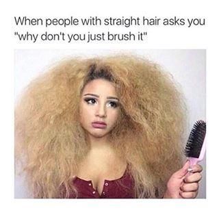 Jadah Doll, Curly Hair Problems, People Problems, Funny Memes About Girls, Hair Quotes, Hair Problems, Natural Beauty Tips, Curly Girl, Natural Curls