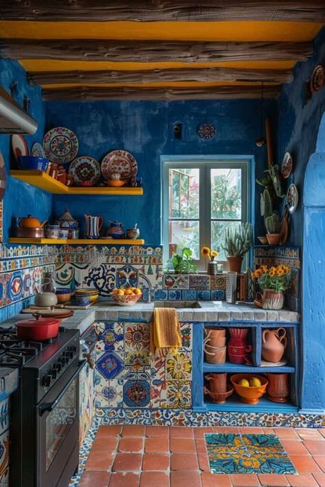 Mexican Farmhouse Decor Tips | Green Snooze Mexican Style Kitchens Ideas, Mexican Farmhouse Decor, Iron Light Fixtures, Mexican Farmhouse, Mexican Style Kitchens, Wrought Iron Light Fixtures, Mexican Style Decor, Boho Chic Kitchen, Window Grilles