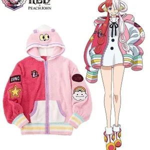 This is an offer made on the Request: PEACH JOHN Uta's Hoodie One Piece Red Uta, Uta Cosplay, Hoodie Base, Zombie Life, One Piece Film Red, One Piece Hoodie, Peach John, Film Red, Red Peach