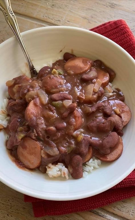 Canned Red Beans Recipe, Red Beans Recipe, Kitchen Bouquet, Beans In Crockpot, Pressure Cooking Recipes, Red Beans And Rice, Runner Beans, Beans And Rice, Best Beans