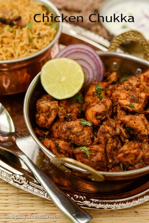 Chicken Chukka Recipe Chicken Chukka, Chicken Roast Recipe, Spicy Treats, Chicken Roast, Indian Chicken Recipes, North Indian Recipes, Indian Chicken, Roast Recipe, Paneer Recipes