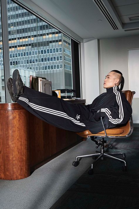 Balenciaga X Adidas, Balenciaga Adidas, Adidas Short, Isabelle Huppert, Traditional Office, Athleisure Trend, Adidas Tracksuit, Tracksuit Jacket, Adidas Trefoil