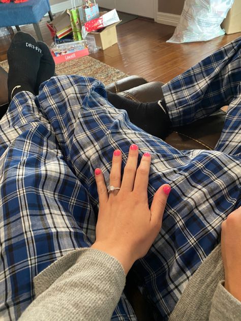 Matching Pjs For Couples Blue, Bf Things, Pj Ideas, 2025 Prayer, Pajamas Aesthetic, Future Man, Relationship Pics, Couple Pajamas, Matching Pjs