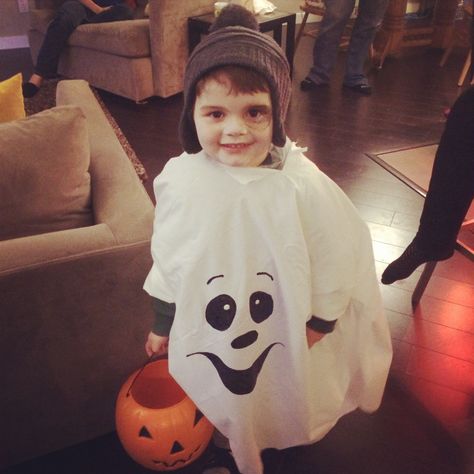 Friendly Ghost Costume, Ghost Costume, Friendly Ghost, Halloween Ideas, Home Made, Boy Outfits, Ghost, Halloween, Funny