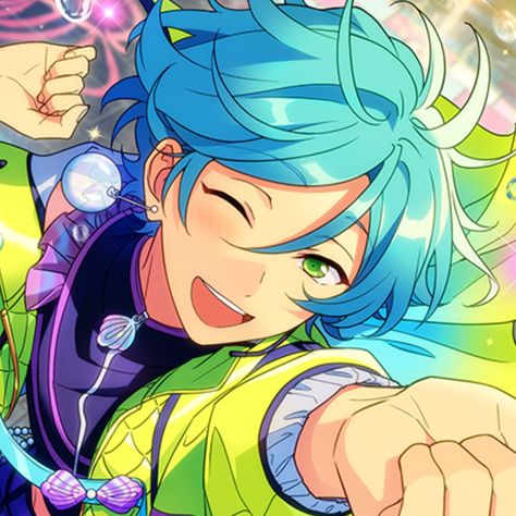 enstars icon Kanata Shinkai, Blue Hair, Anime, Hair, Blue