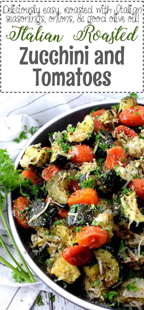 Portobello Recipes, Fresh Mozzarella Recipe, Zucchini Side Dish Recipes, Tomato Side Dishes, Zucchini And Tomatoes, Roasted Grape Tomatoes, Zucchini Side Dishes, Veggie Ideas, Cherry Tomato Recipes