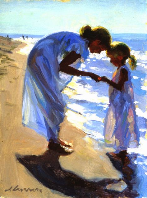 Jeffrey T. Larson Tutt'Art@ () Jeffrey T Larson, Classical Realism, Beach Fabric, Oil Painting Techniques, Image Nature, Outdoor Paint, Magazine Art, Beach Art, Easy Paintings