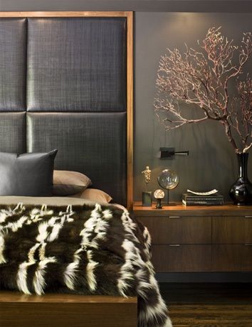 Glamour Decor, Trendy Bedroom, Bedroom Headboard, Design Living Room, Night Stand, Contemporary Bedroom, Beautiful Bedrooms, Hollywood Glamour, Luxurious Bedrooms