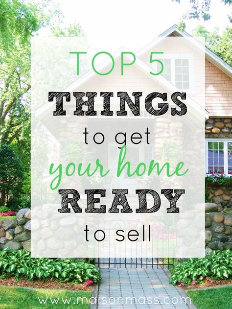 Top 5 Things to Do to Sell Your House Listing Your House Things To Do, Things To Do When Selling Your Home, Tips To Sell Your House, Moving Hacks, Sell My House, Budget Organization, Moving Tips, Selling Your House, Great House