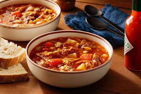 Burgoo Recipe Kentucky, Burgoo Recipe, Kentucky Burgoo, Boneless Pork Shoulder, Easy Appetizers, Beef Chuck Roast, Vegetable Stew, Hearty Stews, Boneless Pork