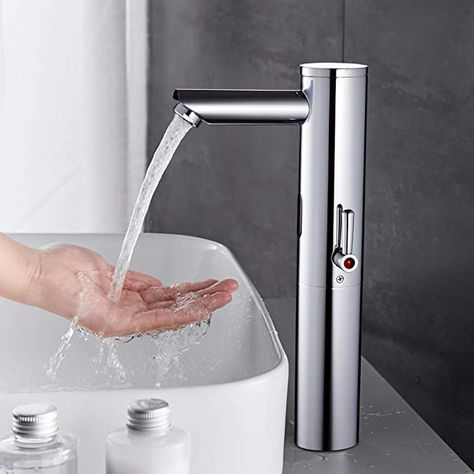 Touchless Faucet, Single Handle Bathroom Faucet, Sink Mixer Taps, Vessel Sink Bathroom, Vessel Sink, Bathroom Faucet, Mixer Taps, Motion Sensor, Bathroom Faucets